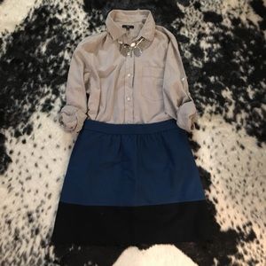 J. Crew Factory Wool Mini Skirt
